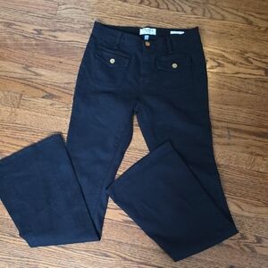 Frame Denim Navy High Flare Jeans